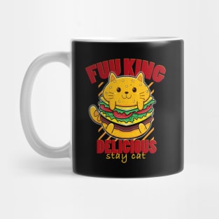 Fuu King Delicious Burger Cat Mug